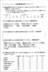 東京都中野区：遺品整理作業のお客様の声