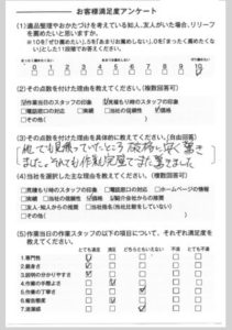 東京都練馬区：遺品整理作業のお客様の声