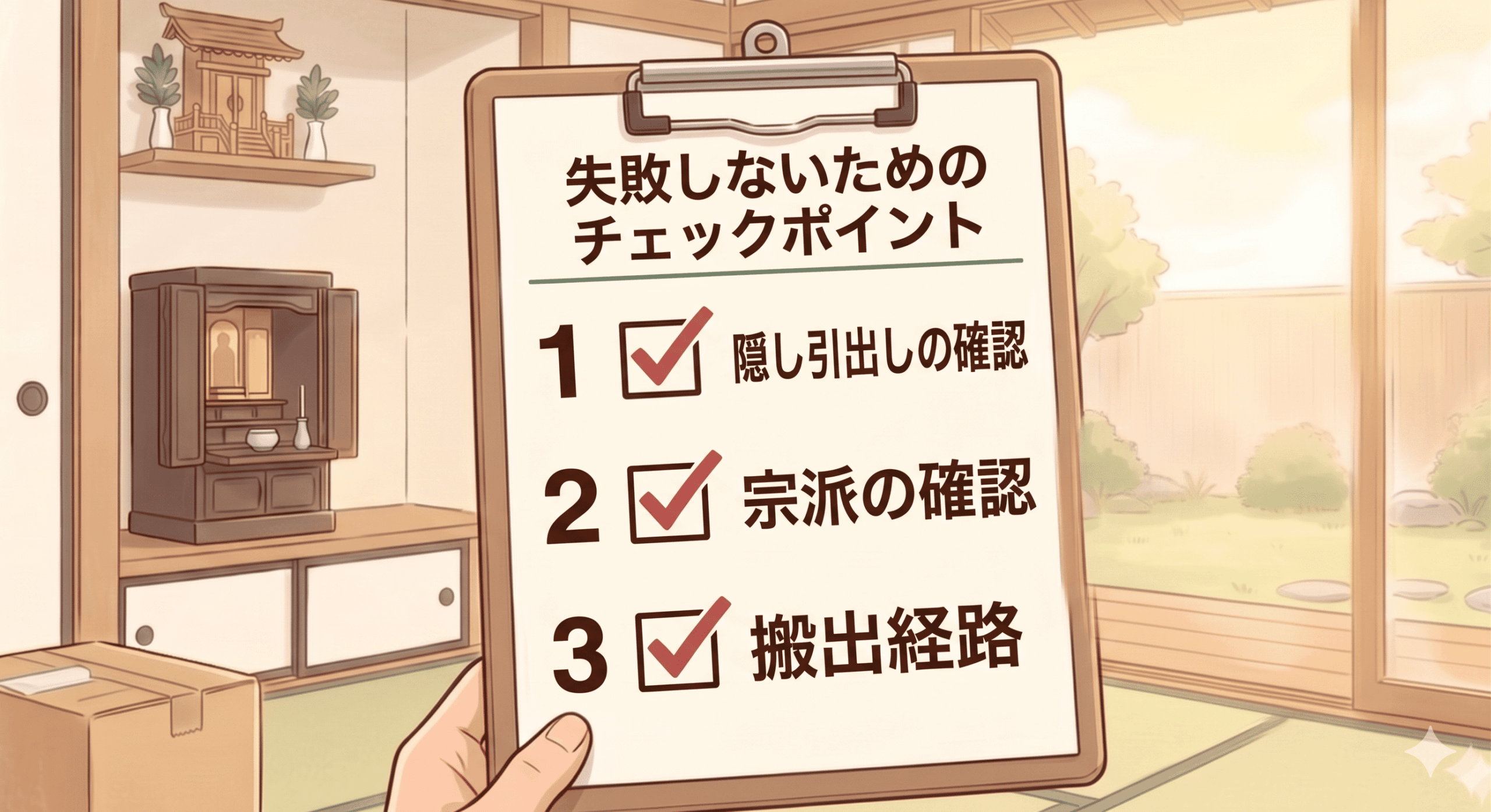 失敗しないためのチェックポイント